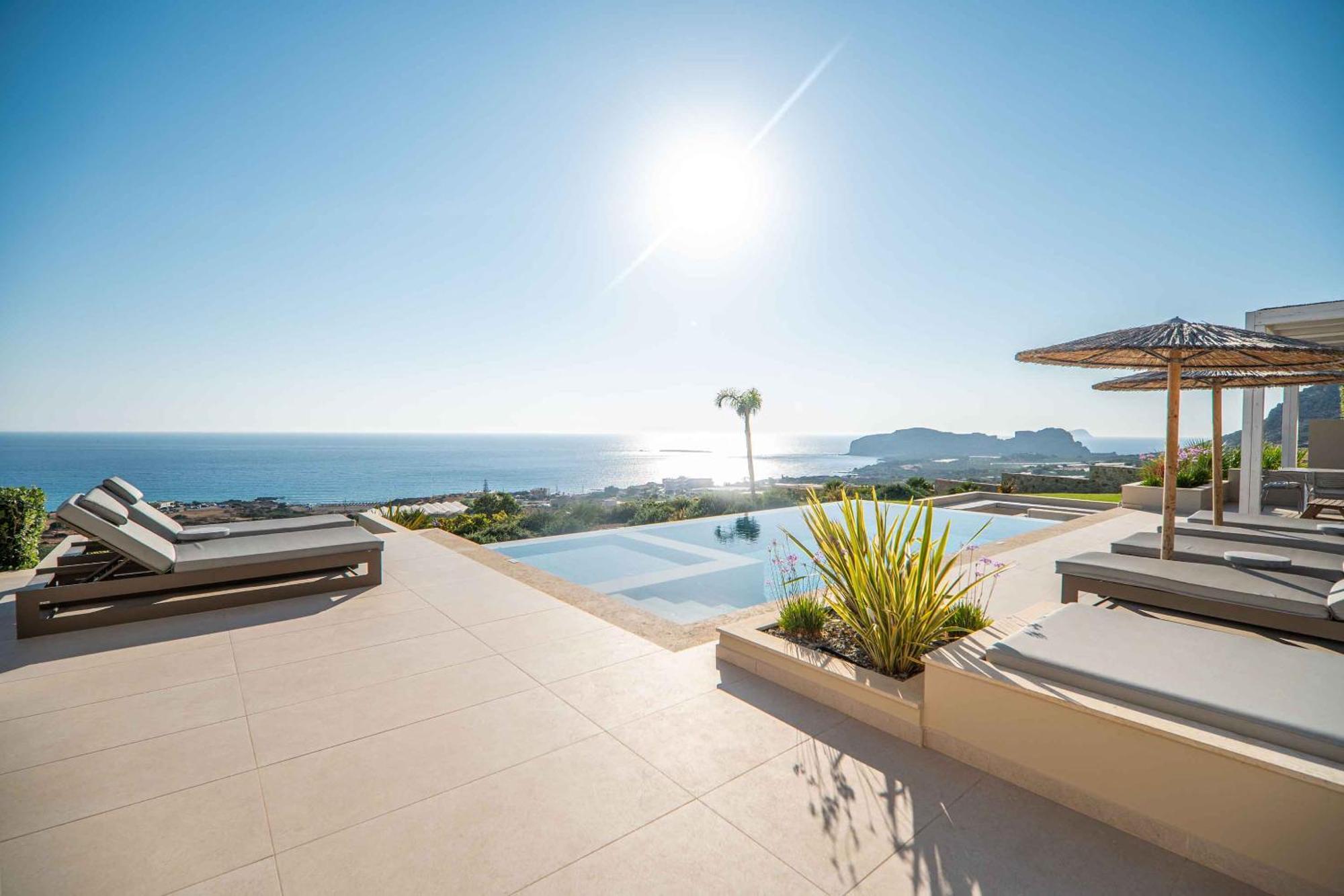 Cielo E Mare Villas I "Free" Heated Pools & Seaview Falasarna Exterior foto